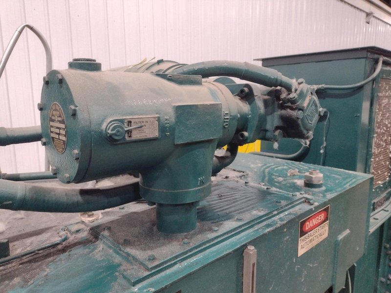24" X 36" X 96" LONG AMERICAN MODEL #10447 HYDRAULIC HORIZONTAL BALER: YOBRO #24745