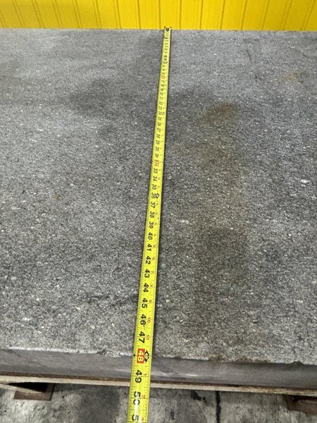 72" X 48" X 12" RAHN GRAY GRANITE PRECISION SURFACE INSPECTION PLATE: STOCK 16094