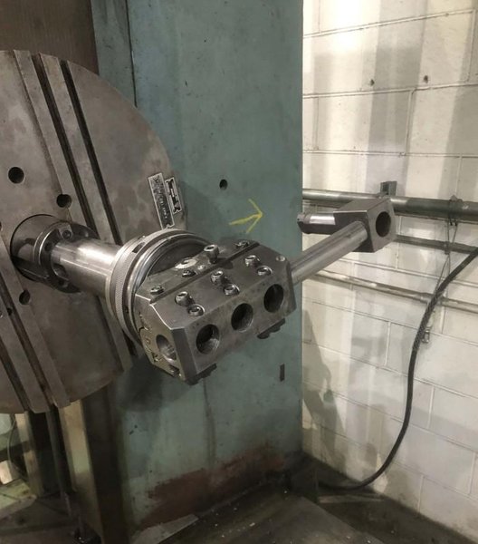 3.5"  x 40 TAPER TOS MODEL #W9 ROTARY TABLE HORIZONTAL BORING MILL WITH FACING HEAD : YOBRO 25160