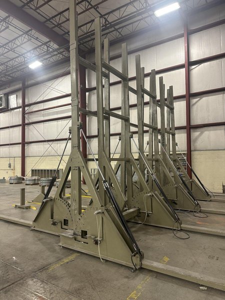 20' X 20' TRIAD HYDRAULIC TILT &amp; FLIP OVER TABLE: FOR PREFAB WALLS OR PANELS: STOCK #22685
