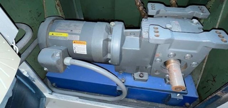 6,000 LBS X 42" AMERICAN STEEL LINE MOTORIZED UNCOILER STOCK# 3458