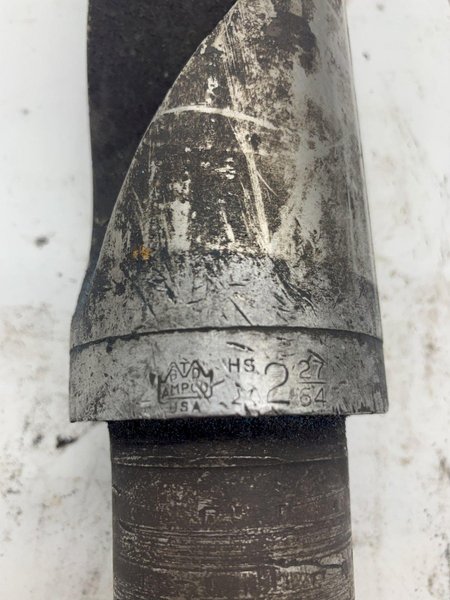 2-27/64" AMPCO USA 2 27/64 LARGE DRILL BIT: STOCK #15507