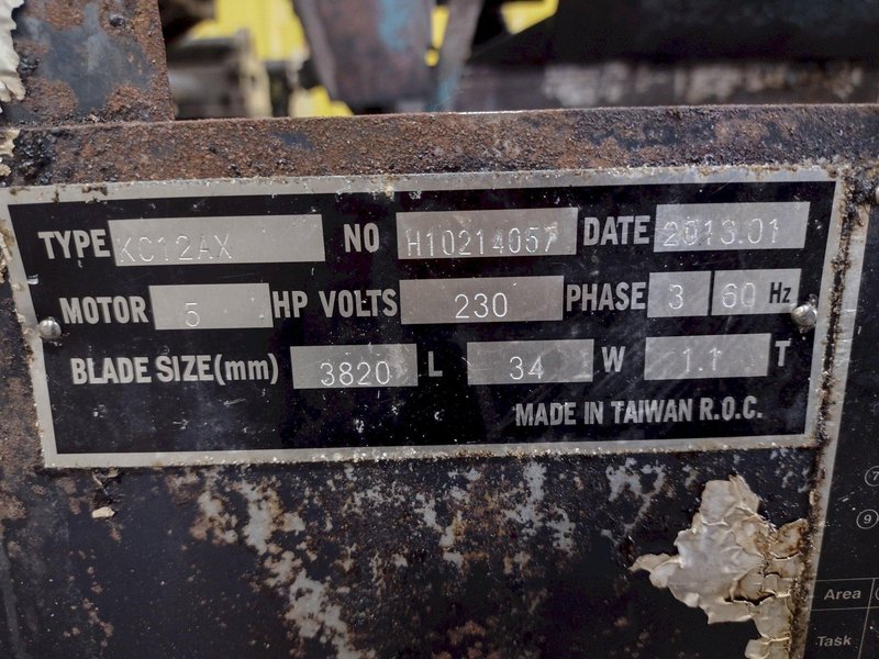 12" x 12" KALAMAZOO MODEL #KC12AX AUTOMATIC HORIZONTAL BANDSAW: STOCK #18788