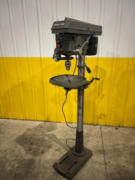 15" PORTER CABLE MODEL #PCB66000B SINGLE SPINDLE DRILL PRESS: YOBRO #24386