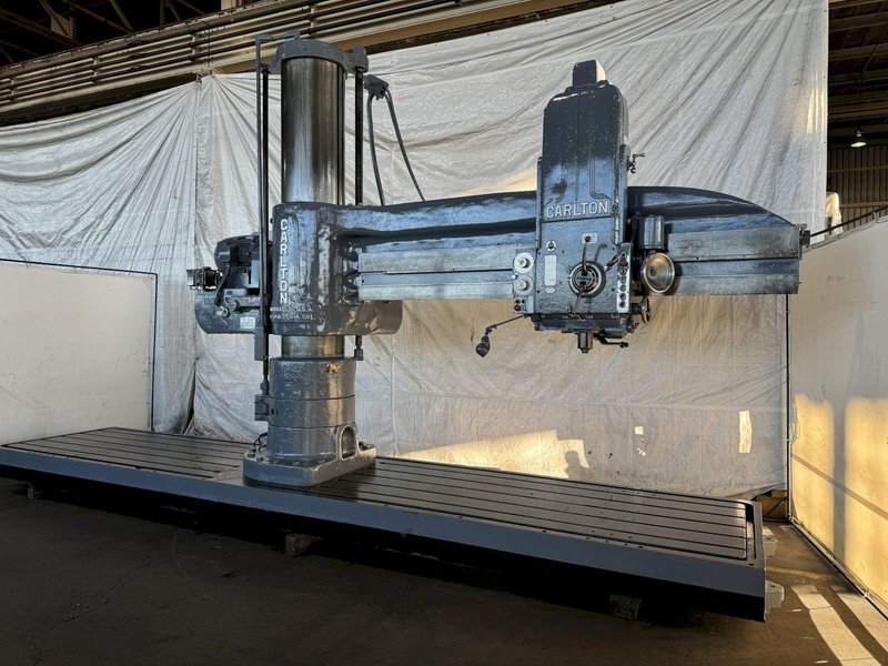 10' X 22" CARLTON 5A RADIAL ARM DRILL. STOCK # 0894024