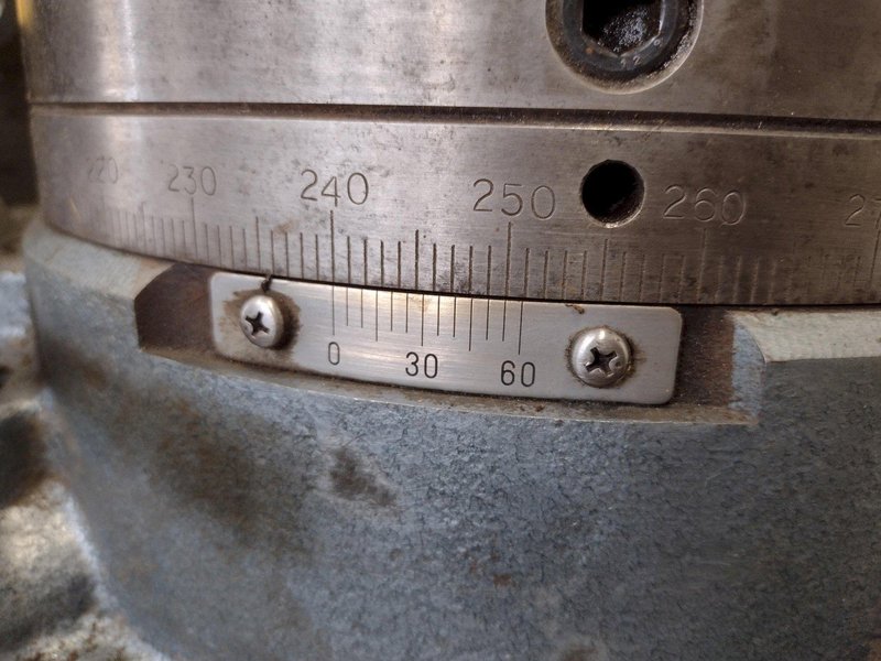 12" YUASA TYPE 550 HORIZONTAL &amp; VERTICAL ROTARY TABLE: STOCK 19680