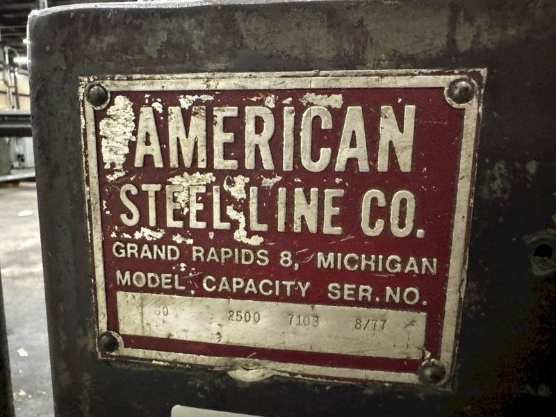 2,500 LB X 18" AMERICAN MODEL 60 UNCOILER. STOCK # 0884525