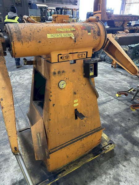 2500 LBS X 24" COOPER WEYMOUTH DOUBLE END PULL-OFF COIL REEL UNCOILER: STOCK #22620