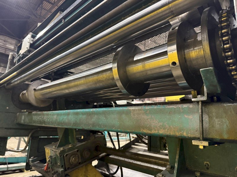 60" x 16 GAUGE IOWA PRECISION MODEL #GAF60-6 COIL SLEAR (SLITTING &amp; CUT-TO-LENGTH) LINE, WITH UNCOILERS &amp; SIDE PUNCHING / NOTCHING: YOBRO #24552