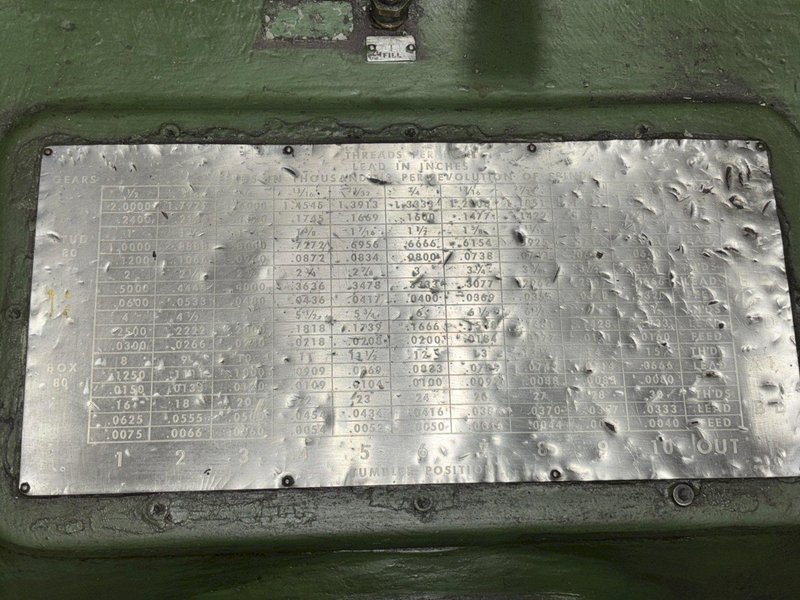 40" X 420" /35' AMERICAN MODEL H HEAVY PATTERN ENGINE LATHE, 2-7/8" HOLE: STOCK #22746