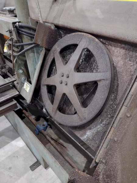 16" x 20" W.F. WELLS MODEL #F-16-2 HYDRAULIC  TWIN POST HORIZONTAL BANDSAW: STOCK #20094
