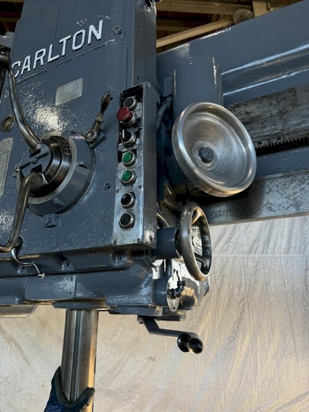10' X 22" CARLTON 5A RADIAL ARM DRILL. STOCK # 0894024