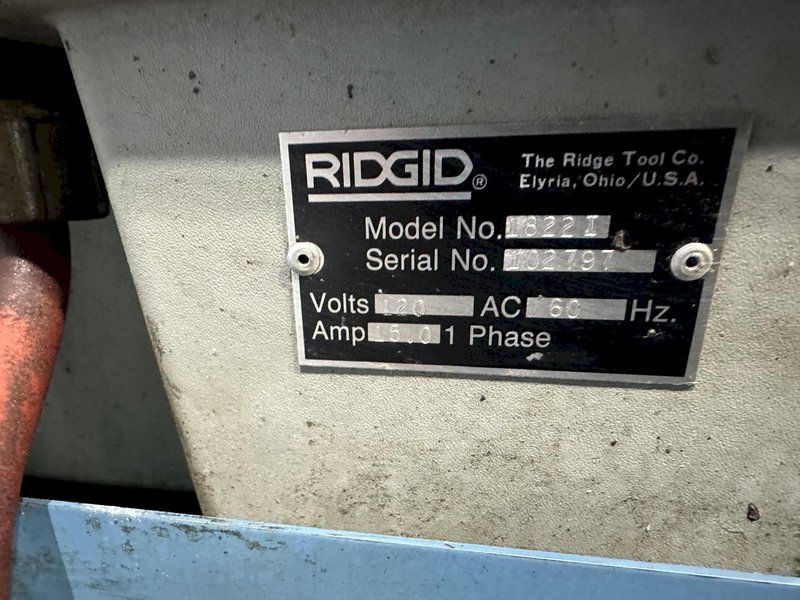 2" RIDGID MODEL # 1822- I BOLT &amp; PIPE THREADER: STOCK #77605
