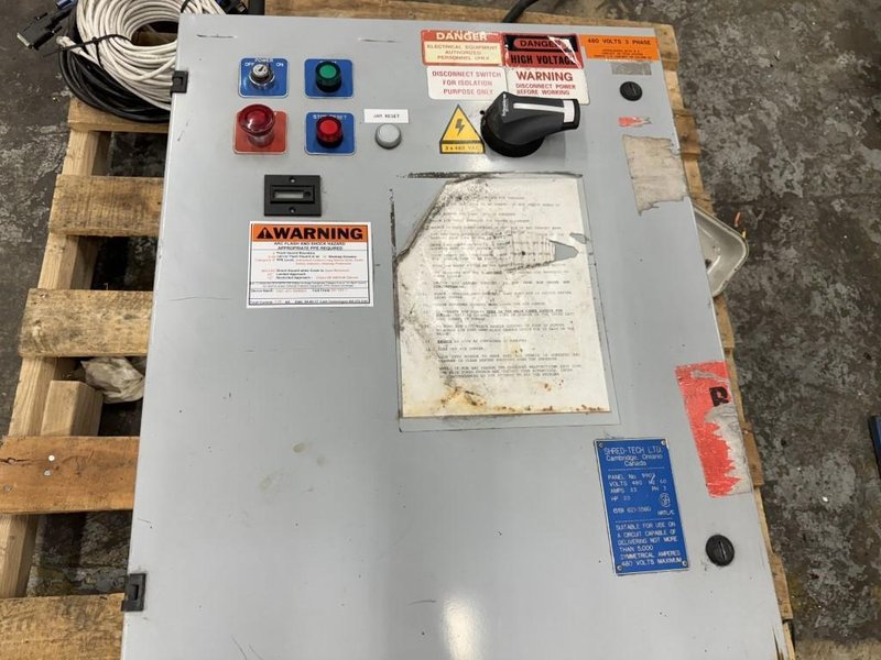 Shred Tech Used ST-20 Shredder, 12" x 26", 20 HP, 40 cutters