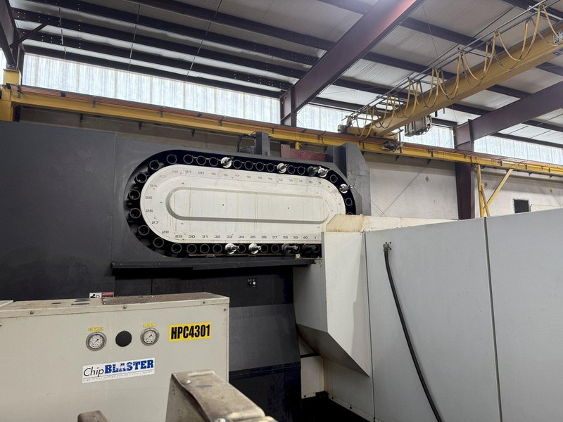 OKK, MODEL KCV 800 CNC VERTICAL MACHINING CENTER, 120" X, 33" Y, 28" Z, 40 ATC, 12,0000 RPM, 2007, EXC.