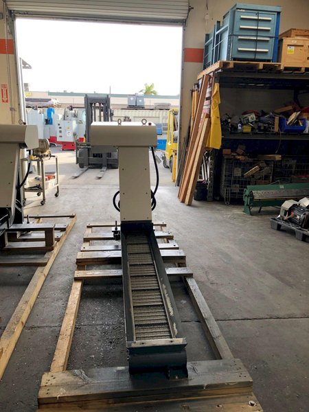 LNS Turbo Hinge Belt Chip Conveyor for a NLX2000SY/500
