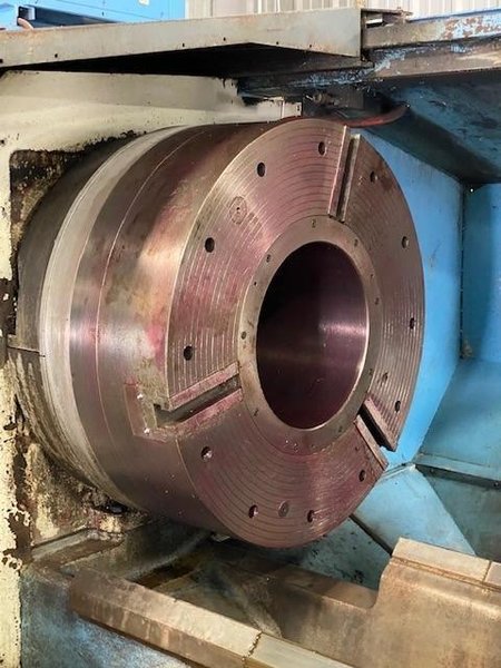 Used, Mazak Powermaster Chucker (PMC) CNC Lathe with 14.5" Spindle Bore