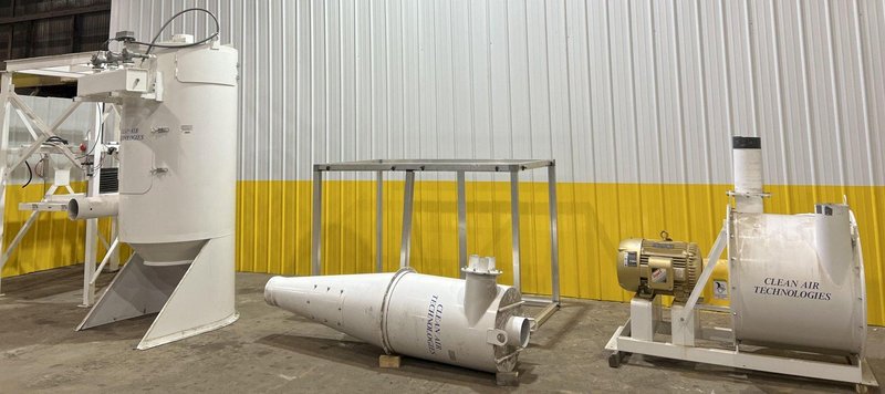 40 HP x 4 STATION CLEAN AIR TECHNOLOGIES / EUROVAC INDUSTRIAL TRANSIT &amp; BUS CENTRAL VACUUM SYSTEM: STOCK #19901
