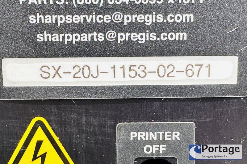 Sharp Packaging Systems  |  SX Tabletop Bagger w/Black Stand / Table INCLUDED