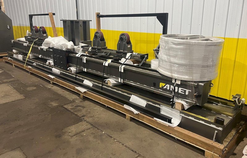 82" X 212" X 5,500 LBS AMET / FRONIUS MODEL #GMAW CIRCUMFERENTIAL WELDING LATHE: STOCK #18537