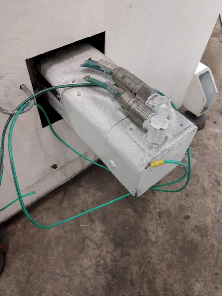 1,100 LB X 16" GSW MODEL #MHM0.5/1250SO SERVO MOTORIZED COIL REEL UNCOILER, NEW 1996: STOCK 12988