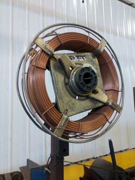 144" RANSOME TANK SEAM WELDER WITH MILLER WELDING COMPONENTS: STOCK 13395