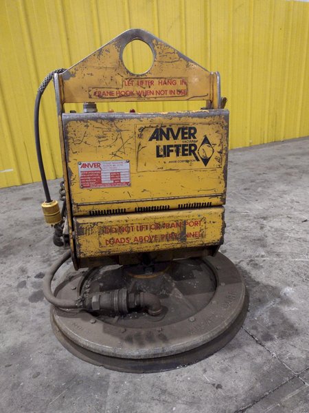 2,000 LBS ANVER LIFT MODEL #VP-1 VACUUM SHEET LIFTER: STOCK #23687