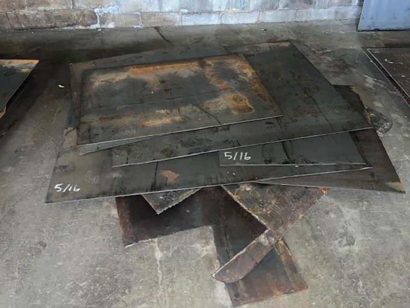 5/16" 48"X 60" STEEL PLATE / SHEET STOCK# 3784
