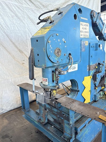 105 TON HILL ACME NO 6 IRONWORKER. STOCK # 0663825