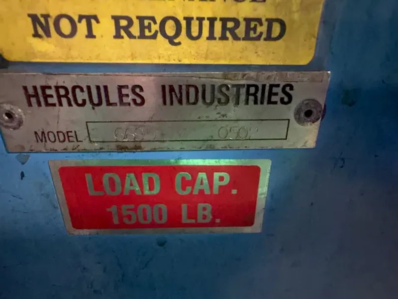 Hercules  1500 Lbs Hydraulic Dumper