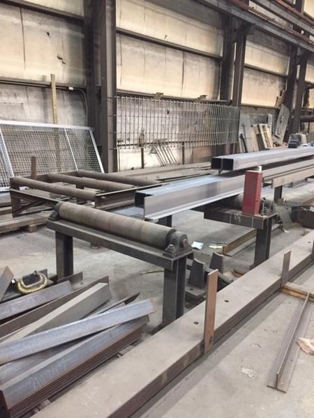 35.8" KALTENBACH MODEL #HDM 800 MITRE AUTO FEED COLD SAW WITH CONVEYOR