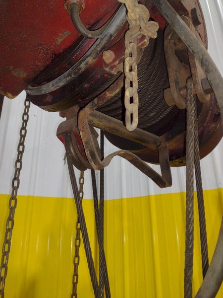5 TON 10,000 LBS BOBCAT POWER CABLE HOIST WITH TROLLEY: STOCK #18936
