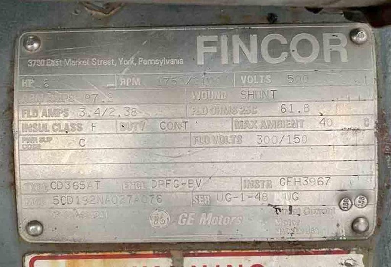 40,000 LBS X 57" PAXSON RECOILER, 60 HP DC Stock # 14241