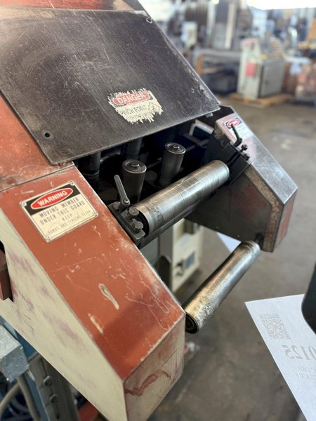 3,300 LB x 11.8" x .126" ORII SERVO FEEDLINE W/ DUAL UNCOILER. STOCK # 0130025.
