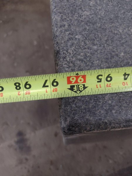 8' X 4' X 10" CHALLENGE PRECISION LAYOUT INSPECTION GRANITE TABLE: STOCK #23801