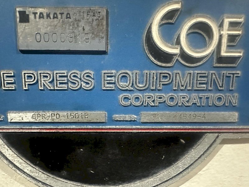 15,000 LBS X 36" COE MODEL #CPR-PO-15018 MOTORIZED COIL REEL UNCOILER W/ COIL CAR: STOCK #23436