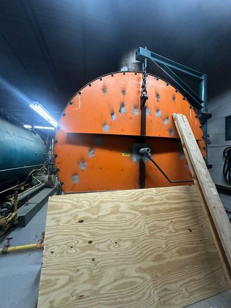 1966 Orr &amp; Sembower 350 HP 3‑pass firetube natural‑gas boiler