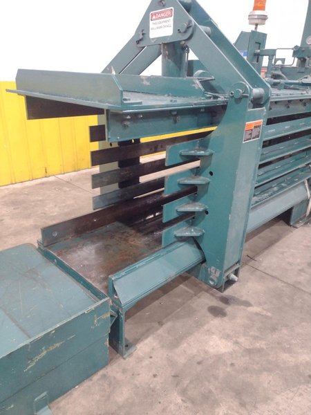 24" X 36" X 96" LONG AMERICAN MODEL #10447 HYDRAULIC HORIZONTAL BALER: YOBRO #24745