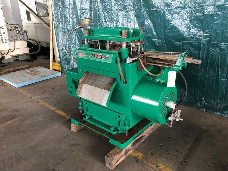 18 TON TISHKEN MODEL #CO-6-24-18 4 POST CUT OFF PRESS, 2" STROKE: STOCK #10484