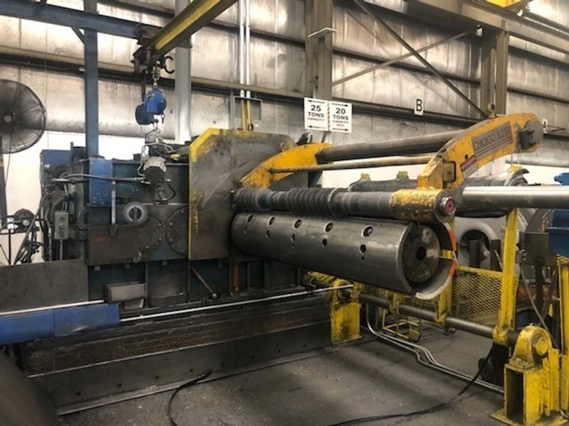 72" x 50,000 LB WARNER &amp; SWASEY 72-40 RECOILER STOCK# 4166