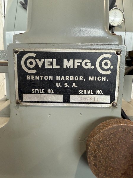 14" COVEL OPTICAL COMPARATOR. STOCK # 0673025