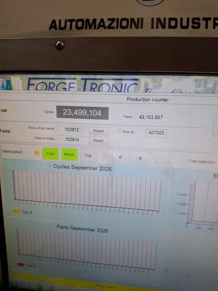 FORGETRONIC FT4800 FORGING PRESS W/ CEFI INDUCTION UNIT (NEW 2015)