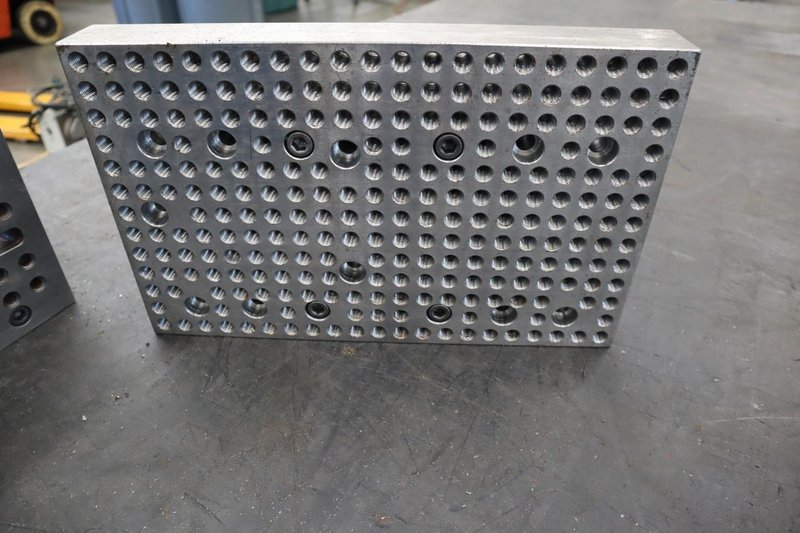 (2) Angle Plates: 12" x 15"H and 16" x 10" High, Drilled and Tapped- Auction Item