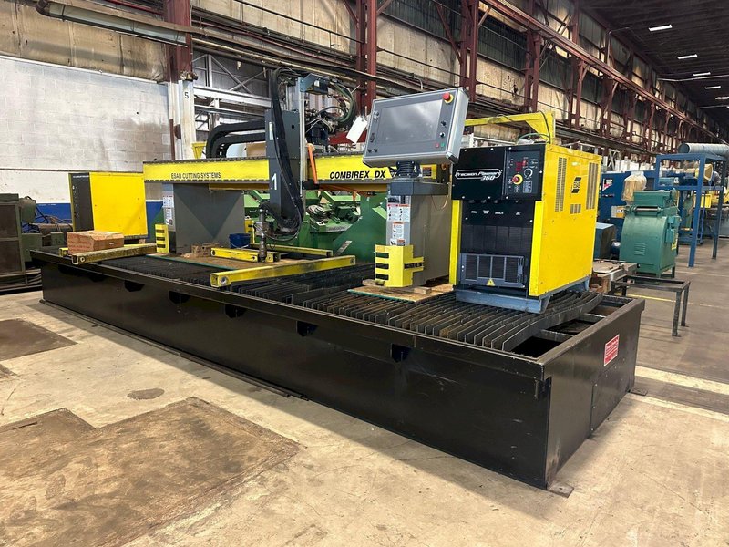 5' 6" x 21'6" ESAB MODEL #COMBIREX DX3000 GANTRY STYLE PLASMA CUTTING MACHINE: STOCK #16510