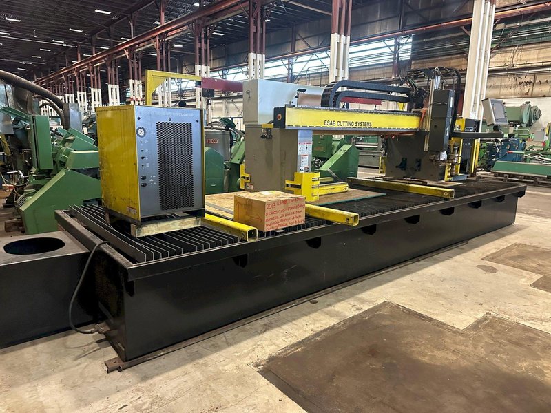 5' 6" x 21'6" ESAB MODEL #COMBIREX DX3000 GANTRY STYLE PLASMA CUTTING MACHINE: STOCK #16510