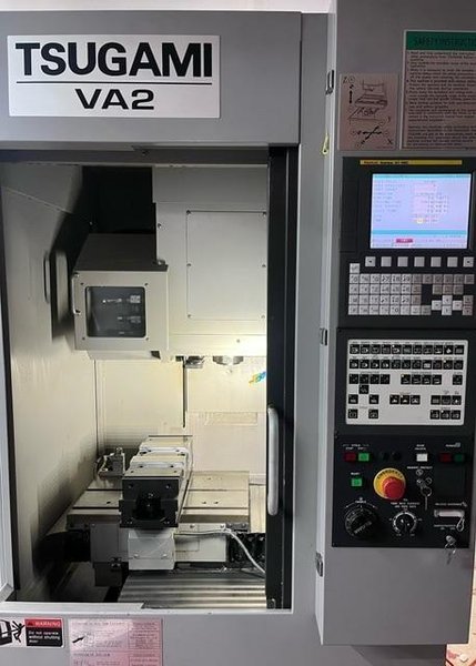 Tsugami VA 2 VMC, 2015 – 30k Spindle, Fanuc OiMD Control, Renishaw Probe, Rigid Tapping, Low Hours,  Very Clean