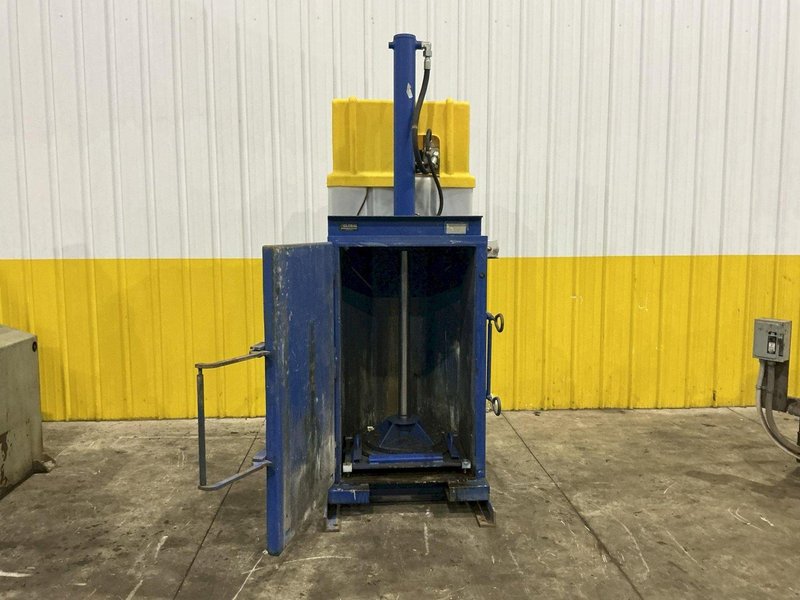 55 GALLON DRUM VESTIL HYDRAULIC CRUSHER &amp; COMPACTOR, MODEL #WBB3147055: YOBRO #24913