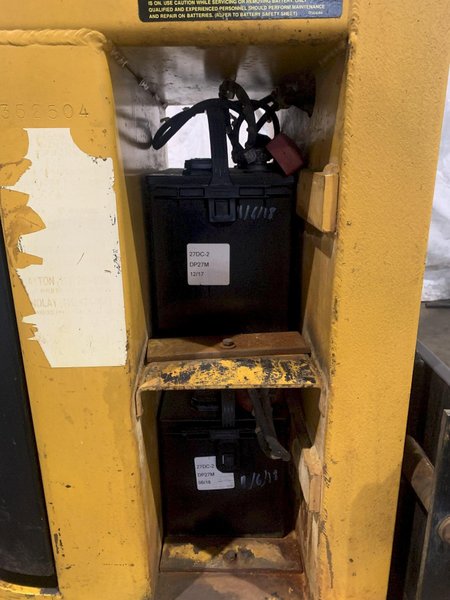 2,000 LB BIG-JOE PDI-24-A05 ELECTRIC WALK BEHIND FORKLIFT. STOCK # 1164723.