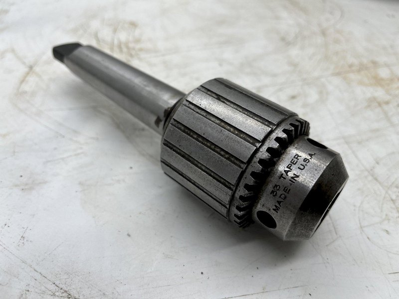 JACOBS 33 TAPER KEYED CHUCK 34-33 0-1/2IN 0-13MM STOCK #16695