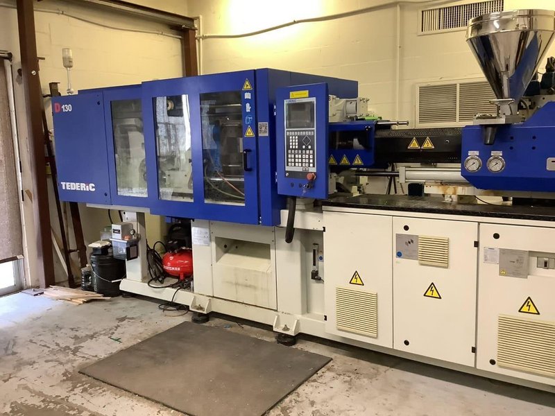 130 Ton 10.5 Oz Tederic D130/510 i510 Injection Molding Machine, 2017